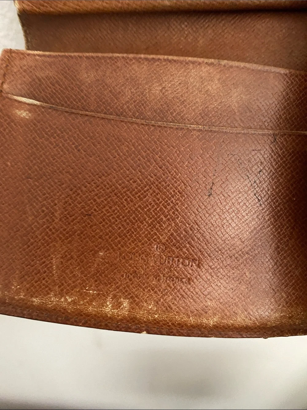 Authentic Louis Vuitton Monogram Canvas Wallet in Brown and Gold